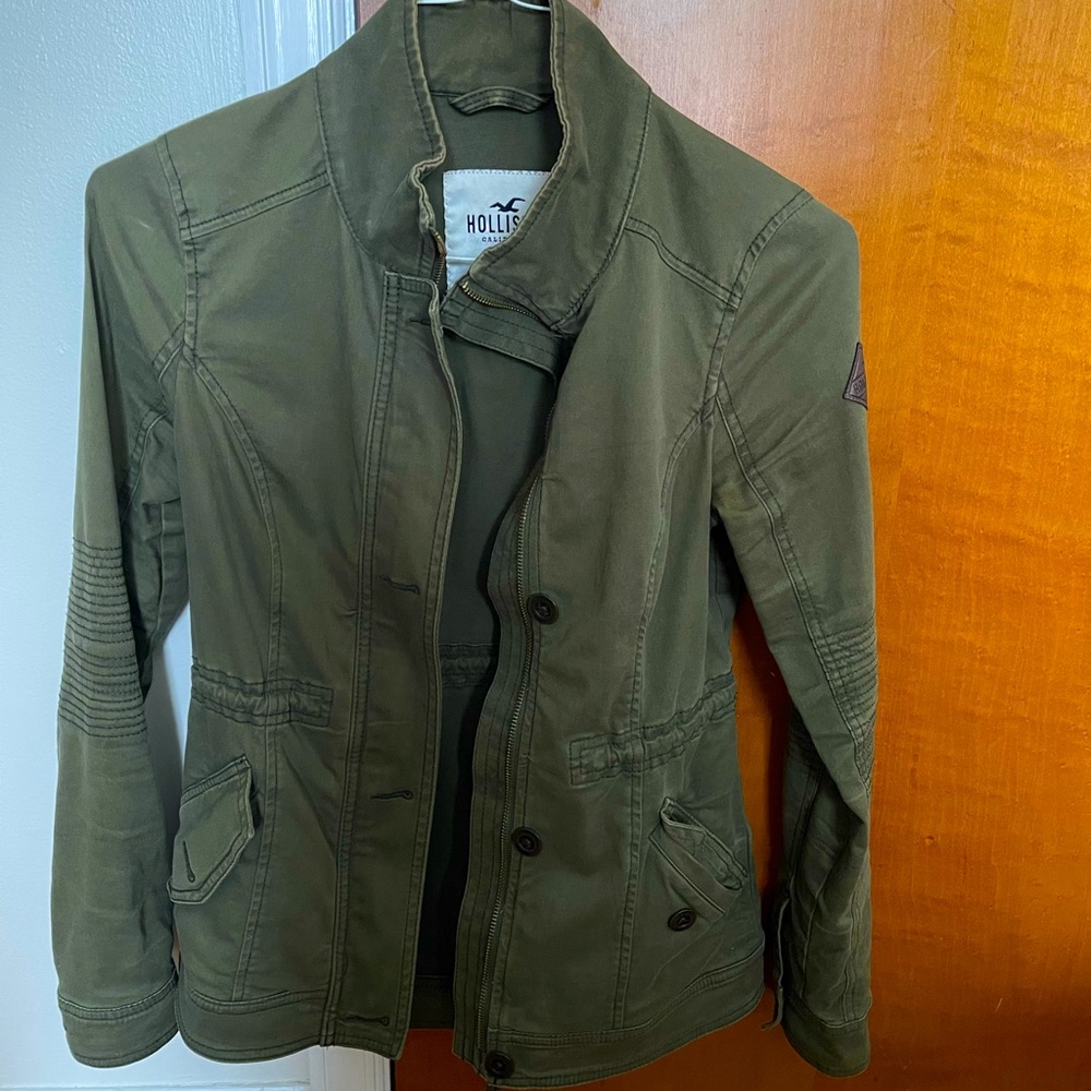 Hollister Army Green Jacket